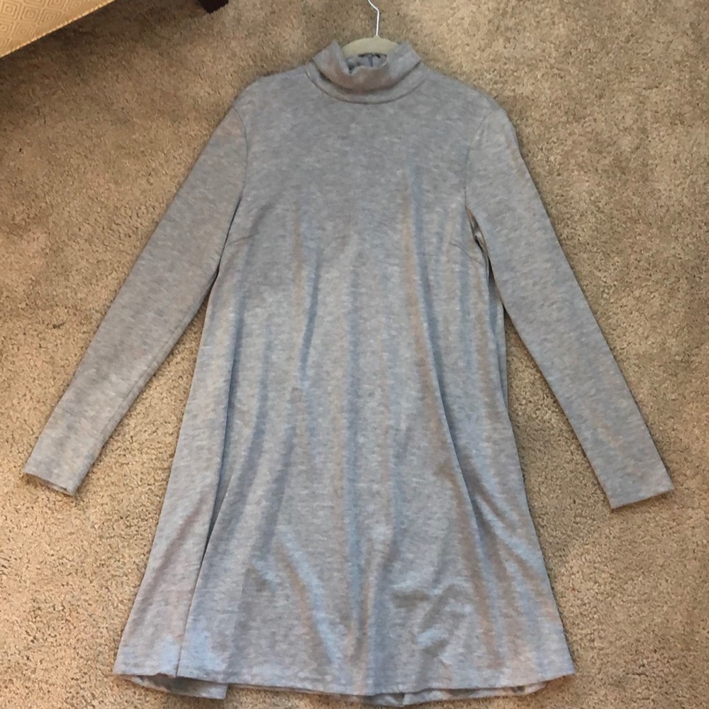 Vila; Gray Swing Dress. Size L.